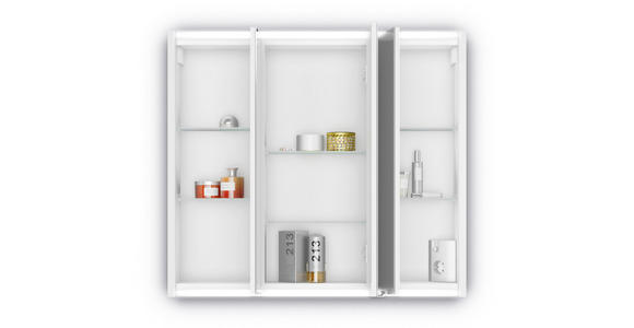 SPIEGELSCHRANK 80/71,4/15,2 cm  - Chromfarben/Silberfarben, KONVENTIONELL, Glas/Holz (80/71,4/15,2cm) - Xora