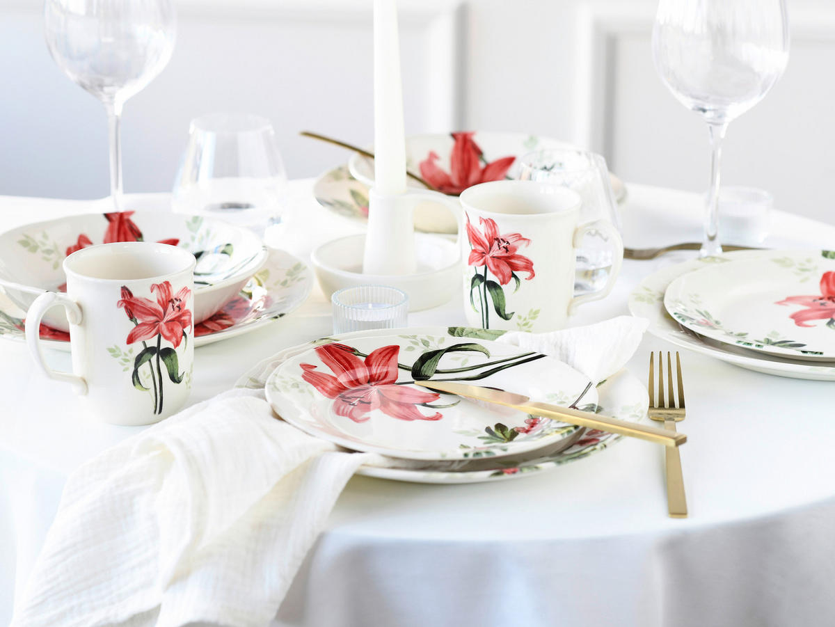 KOMPLETT SERVIS 16 delar  - multicolor, keramik - Creatable