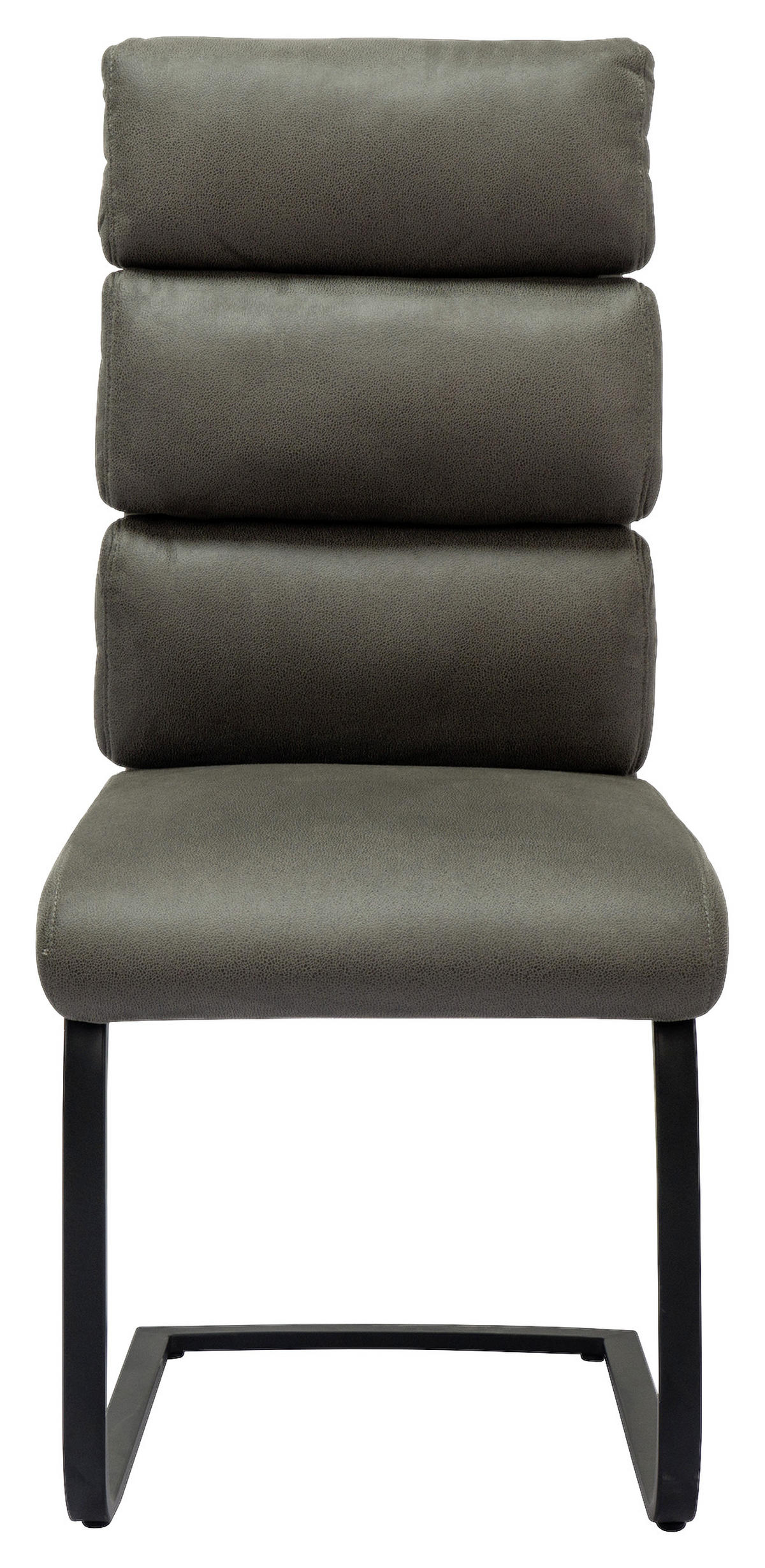 SCHWINGSTUHL  in Eisen Webstoff  - Schwarz/Grau, Design, Textil/Metall (47/106/63cm) - Novel