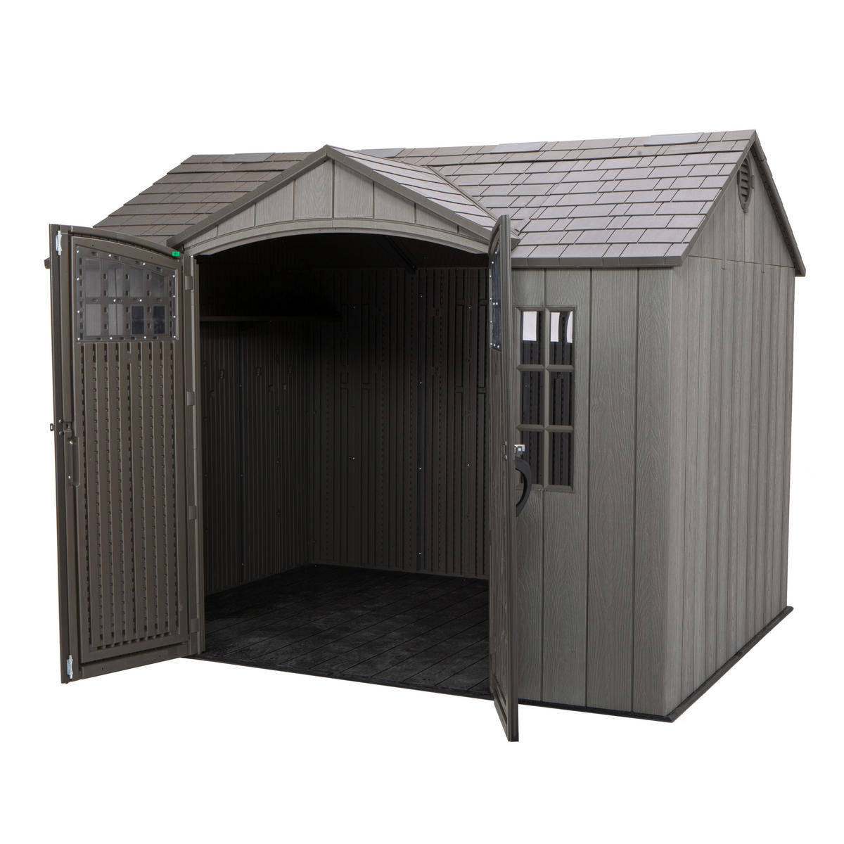 GERÄTEHAUS 305/244/244 cm  - Dunkelgrau, Basics, Kunststoff (305/244/244cm)
