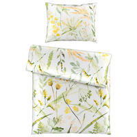 ÁGYNEMŰHUZAT-GARNITÚRA 140/200 cm  - fehér/zöld, Konventionell, textil (140/200cm) - Esposa