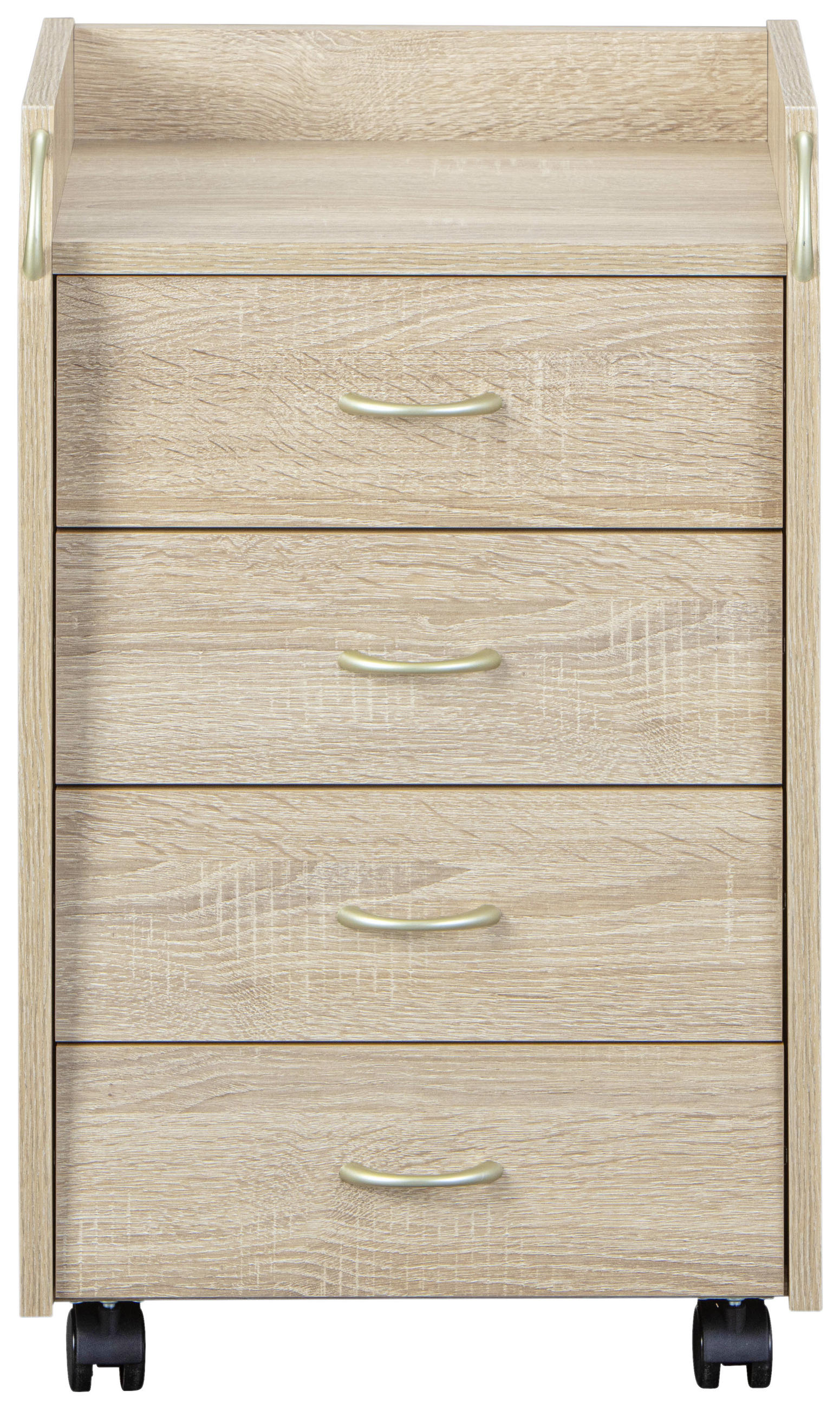 Rollcontainer Eiche Dekor Novi Bht 40x36x65 Cm