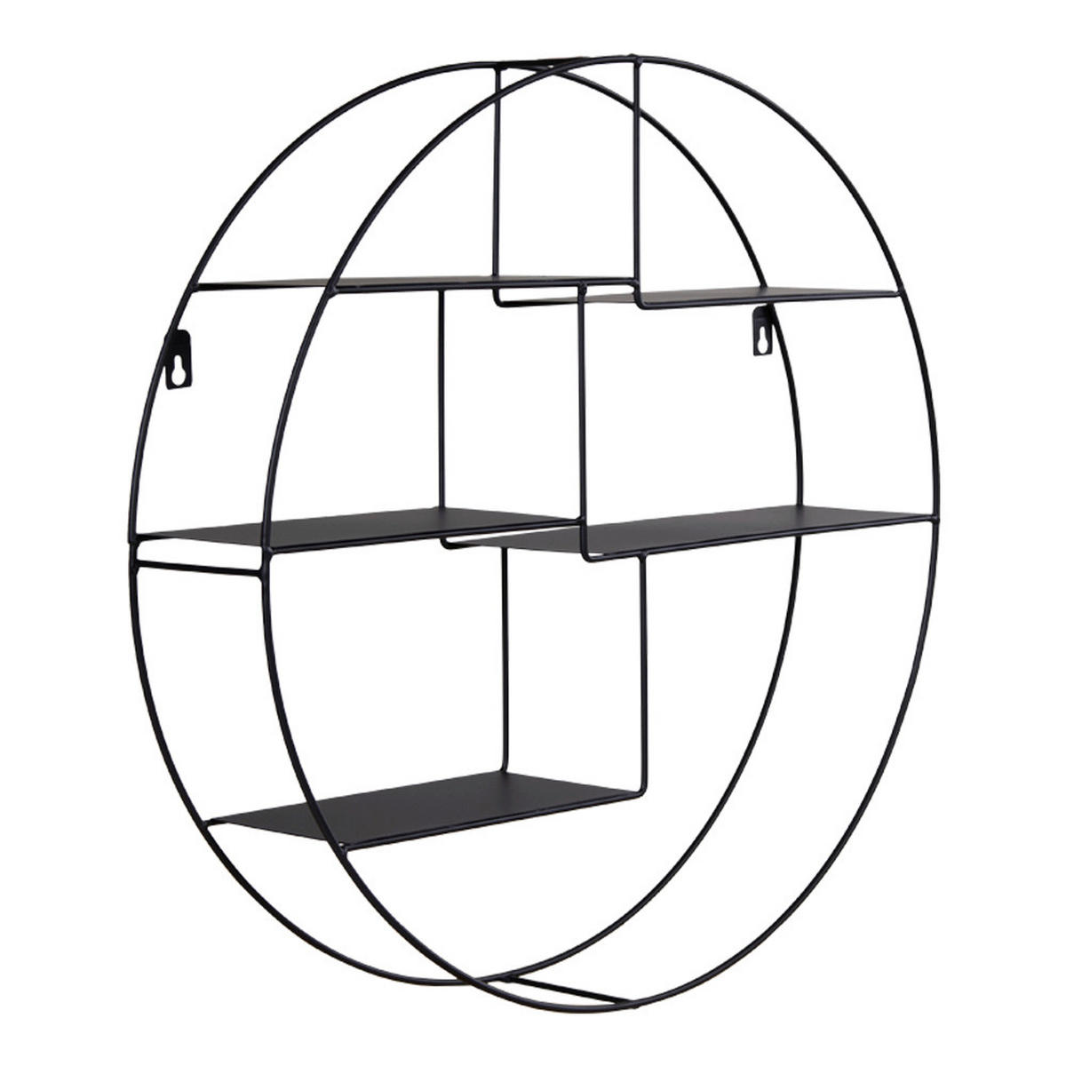 WANDREGAL Schwarz  - Schwarz, Design, Metall (47/10/47cm)