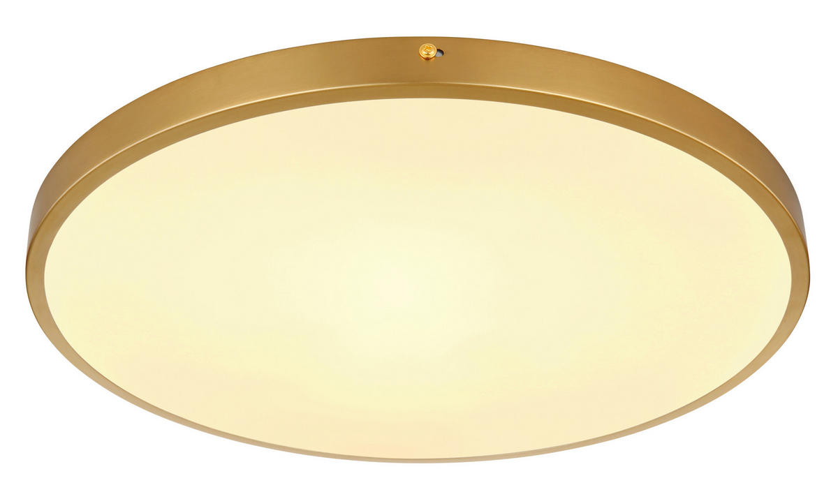STROPNA LED-SVETILKA  Tibey //3000 K/230 V/ - opal/barve medenine, Konvencionalno, kovina/umetna masa (45/3cm)