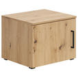 AUFSATZSCHRANK 45/35/40 cm  - Schwarz/Eiche Artisan, MODERN, Holzwerkstoff/Kunststoff (45/35/40cm) - Carryhome