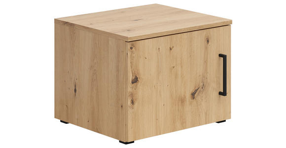 AUFSATZSCHRANK 45/35/40 cm  - Schwarz/Eiche Artisan, MODERN, Holzwerkstoff/Kunststoff (45/35/40cm) - Carryhome