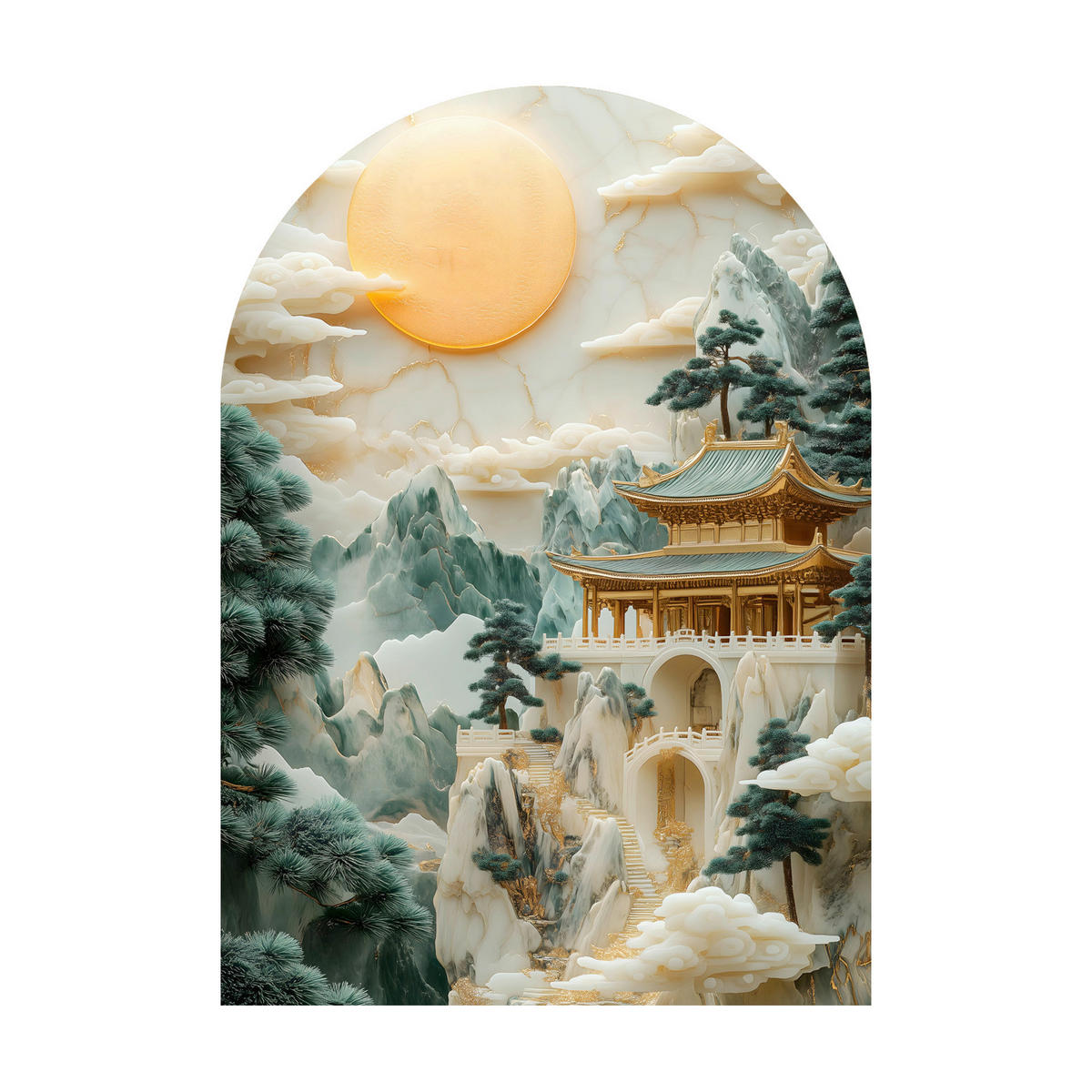 GLASBILD Landschaft & Natur 70/100 cm  - Multicolor, Basics, Glas/Papier (70/100cm)