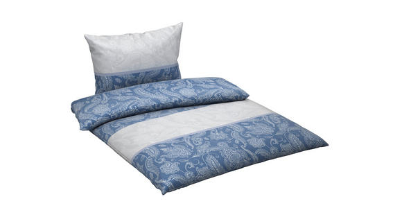 BETTWÄSCHE Satin 200/200 cm  - Blau, Textil (200/200cm) - Novel