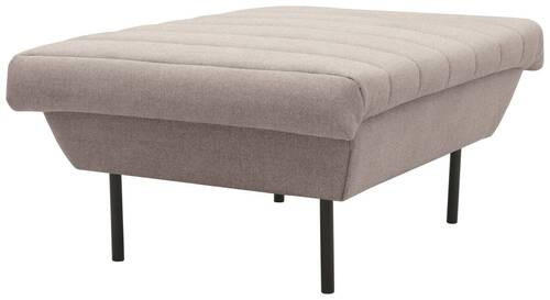 HOCKER in Textil Braun, Beige  - Beige/Schwarz, Design, Textil/Metall (70/45/70cm) - LOOKS by W.Joop