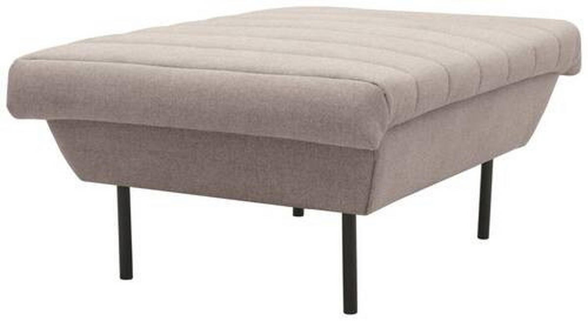 HOCKER Braun, Beige  - Beige/Schwarz, Design, Textil/Metall (70/45/70cm) - LOOKS by W.Joop