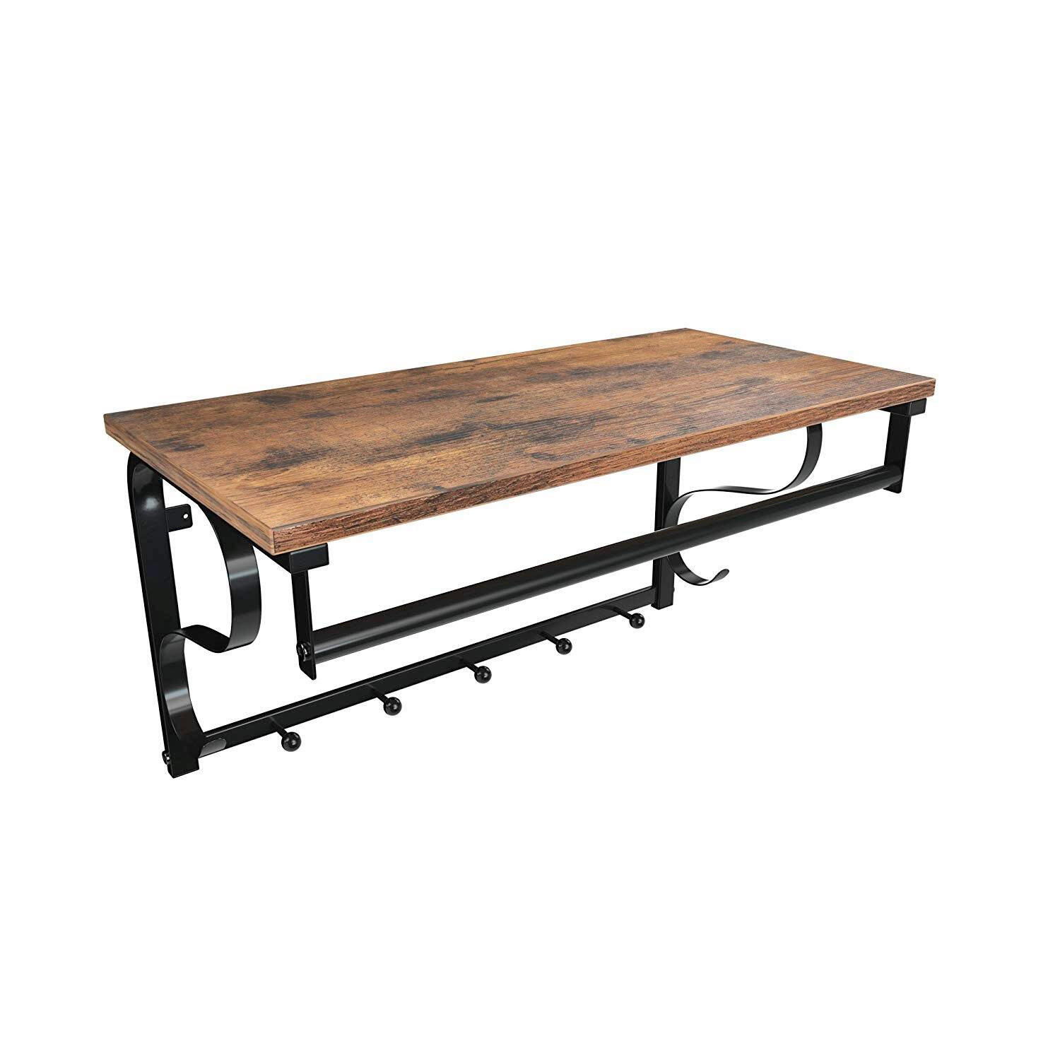 WANDGARDEROBE  in Braun, Schwarz  - Schwarz/Braun, Trend, Holzwerkstoff (60/31,7/30cm) - Boxxx