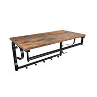 WANDGARDEROBE - Schwarz/Braun, Trend, Holzwerkstoff (60/31,7/30cm) - Boxxx