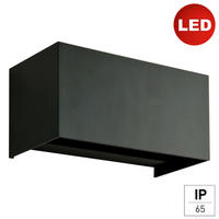 AUßENWANDLEUCHTE Quad 21.5/10.8/11 cm   - Anthrazit, Design, Metall (21.5/10.8/11cm)