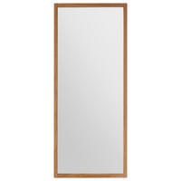 STENSKO OGLEDALO, 50/120/2 cm steklo  - barve hrasta, Natur, steklo/les (50/120/2cm) - MID.YOU