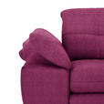 ECKSOFA  in Webstoff Lila Rücken echt, Kopfteilverstellung  265/180 cm  - Lila/Schwarz, Design, Textil/Metall (265/180cm) - Carryhome