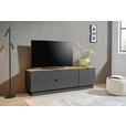 TV-ELEMENT 140/62/44 cm  - Schwarz/Graphitfarben, MODERN, Holzwerkstoff/Metall (140/62/44cm) - Hom`in