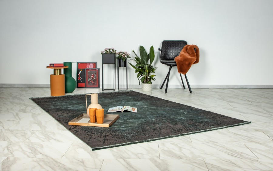 TKANA PREPROGA 200/290 cm tkano smaragdno zelena - smaragdno zelena, Basics, umetna masa/tekstil (200/290cm) - Pierre Cardin