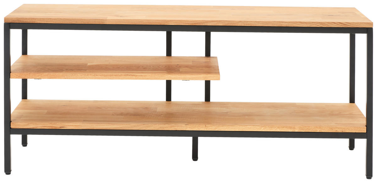 LOWBOARD 120/90/35 cm  - Eichefarben/Schwarz, Trend, Holz/Metall (120/90/35cm) - Landscape