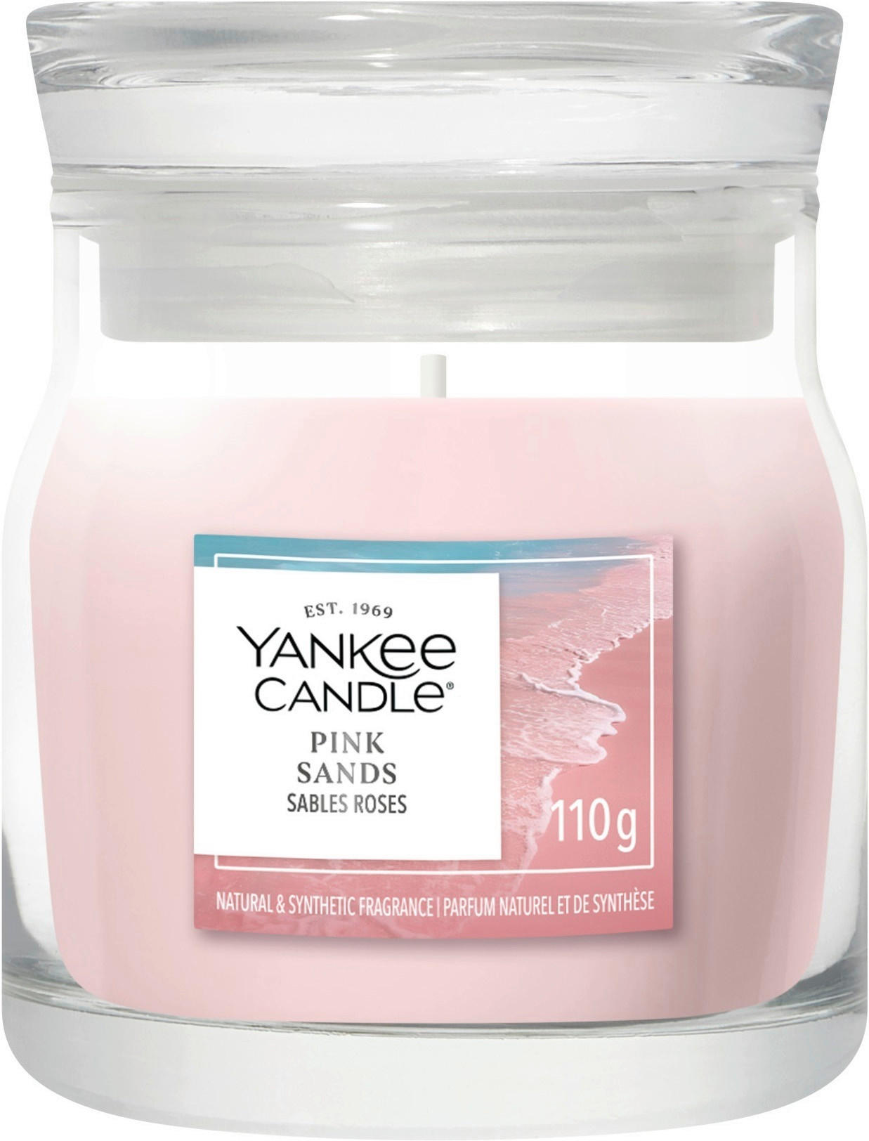 ILLATGYERTYA - világos rózsaszín, Basics, paraffin (6.7/8.4/6.7cm) - Yankee Candle