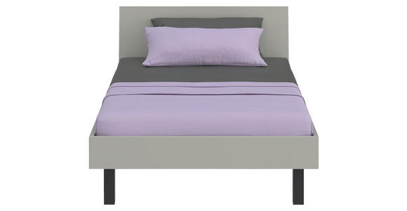 BETT 120/200 cm,  in Grau,  - Schwarz/Grau, Design (120/200cm) - Xora