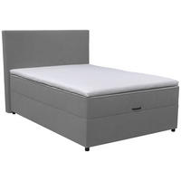 BOXBETT 140/200 cm  in Grau  - Schwarz/Grau, KONVENTIONELL, Kunststoff/Textil (140/200cm) - Moderano