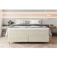 BOXSPRINGBETT 180/200 cm  in Beige  - Beige/Schwarz, KONVENTIONELL, Textil/Metall (180/200cm) - Carryhome