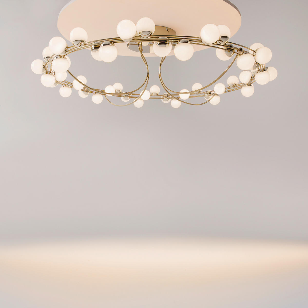 DECKENLEUCHTE Deckenleuchte 80/80/80 cm  - Goldfarben, Design, Metall (80/80/80cm) - MAYTONI