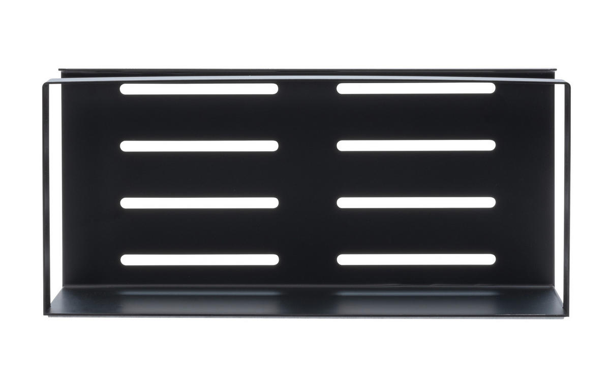 DUSCHABLAGE Metall  - Schwarz, KONVENTIONELL, Metall (25/8/11,5cm) - Schöner Wohnen