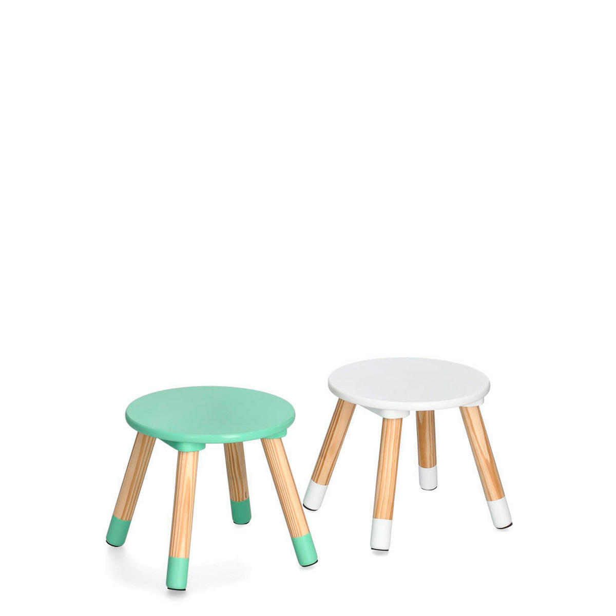 KINDERSITZGRUPPE  - Weiß/Kieferfarben, Basics, Holz/Holzwerkstoff (60/60/45cm) - Zeller Present