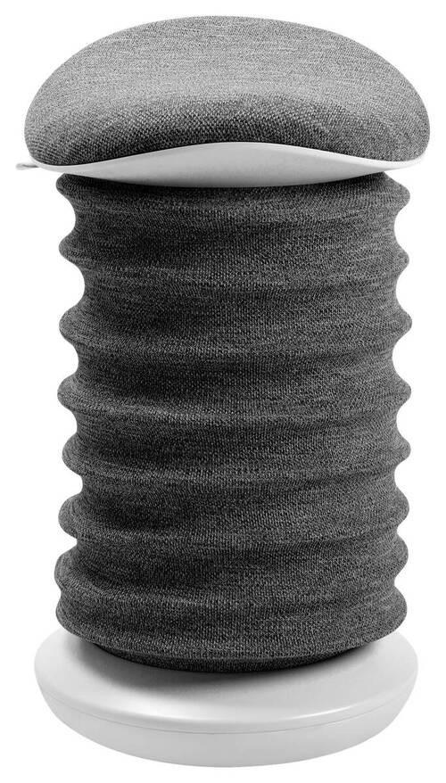 BÜROHOCKER 37,5/53-64/36 cm  - Schwarz/Weiß, Design, Kunststoff/Textil (37,5/53-64/36cm) - Topstar
