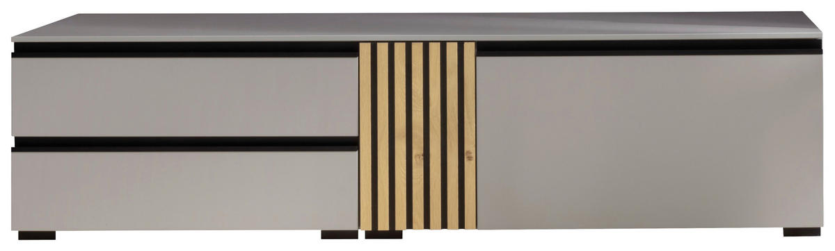 LOWBOARD  in 187/48/45 cm  - Eiche Bianco/Greige, Design, Holz/Holzwerkstoff (187/48/45cm) - Moderano