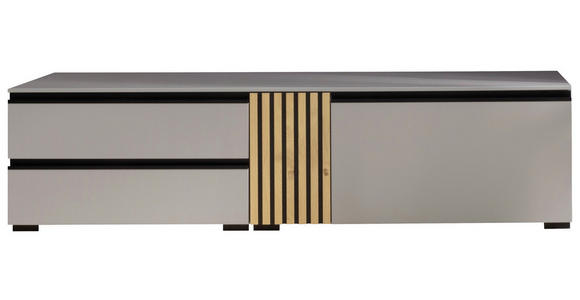 LOWBOARD in 187/48/45 cm - Eiche Bianco/Greige, Design, Holz/Holzwerkstoff (187/48/45cm) - Moderano