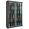 CD-HYLLA 60/92/18 cm  - svart, Klassisk, trämaterial/glas (60/92/18cm) - MID.YOU