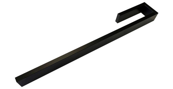 HANDTUCHHALTER 39/3/5,5 cm - Schwarz, Design, Metall (39/3/5,5cm) - Novel