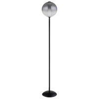LED-STEHLEUCHTE 25/152 cm    - Schwarz/Weiß, KONVENTIONELL, Glas/Kunststoff (25/152cm) - Globo