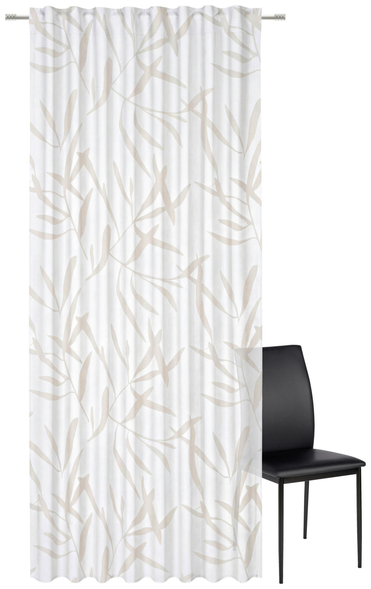 FERTIGVORHANG halbtransparent  - Grau, KONVENTIONELL, Textil (140/255cm) - Bio:Vio