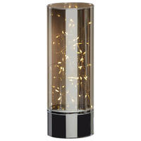 LED-DEKOLEUCHTE 9/25 cm  - Grau, LIFESTYLE, Glas (9/25cm) - X-Mas