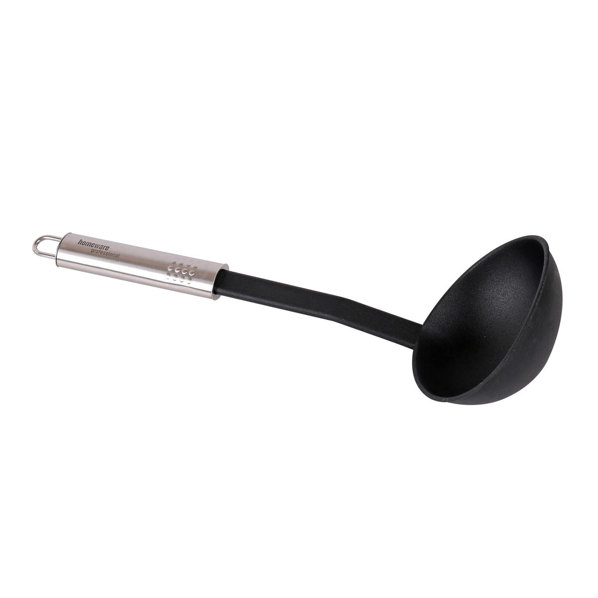 ZAJEMALKA          30 cm           - barve nerjavečega jekla/črna, Basics, kovina/umetna masa (30cm) - Homeware