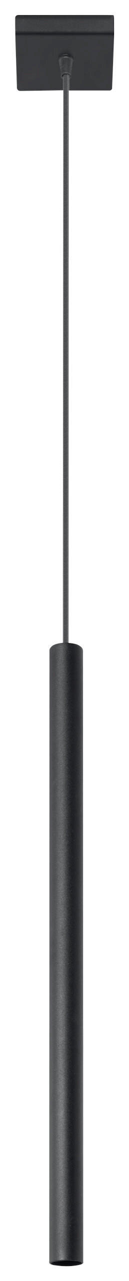 HÄNGELEUCHTE PASTELO 8/8/100 cm   - Schwarz, KONVENTIONELL, Metall (8/8/100cm)