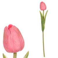 TULIPÁN 35 cm - pink/zelená, Basics (35cm)