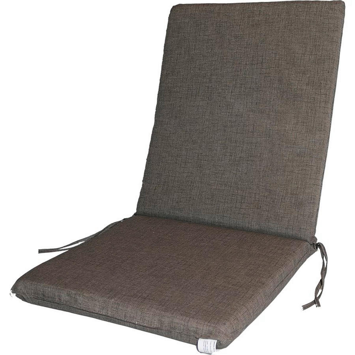 SZÉKPÁRNA - szürkésbarna, Basics, textil (100/45/5cm)