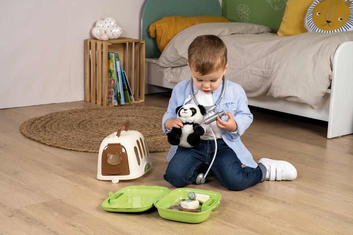 TIERSET  - Multicolor, Basics, Kunststoff (19,30/26,40/19,30cm) - SMOBY