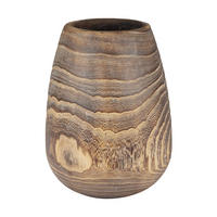 VÁZA, drevo, 31 cm  - Basics, drevo (16/31/16cm)