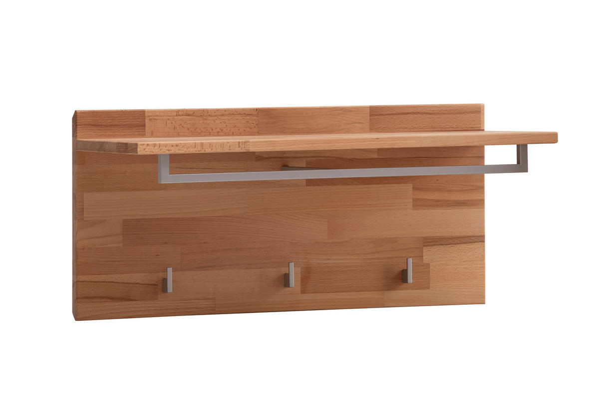 GARDEROBENPANEEL  in 80/36/28 cm  - Kernbuche/Grau, Natur, Holz/Metall (80/36/28cm) - Linea Natura