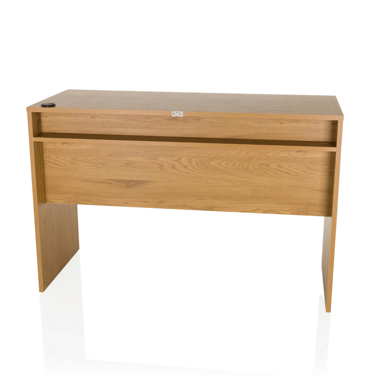 SKRIVBORD  i vit, ekfärgad  - vit/ekfärgad, Modern, trämaterial (120/78/50cm) - MID.YOU