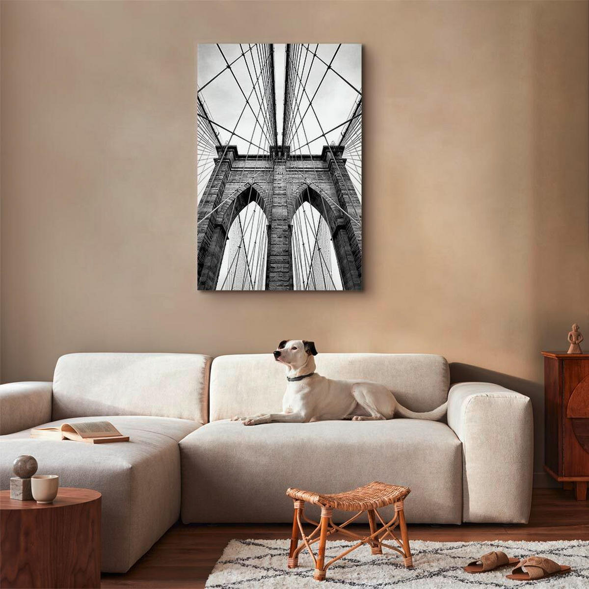 LEINWANDBILD Städte, Architektur 40/60/1,2 cm  - Schwarz/Weiß, Basics, Holzwerkstoff/Textil (40/60/1,2cm) - artgeist
