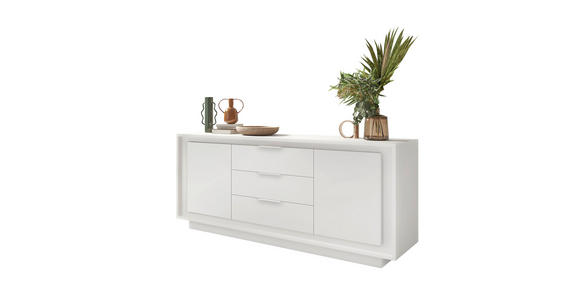 SIDEBOARD Weiß 180/80/50 cm - Weiß, MODERN, Holzwerkstoff (180/80/50cm) - Carryhome