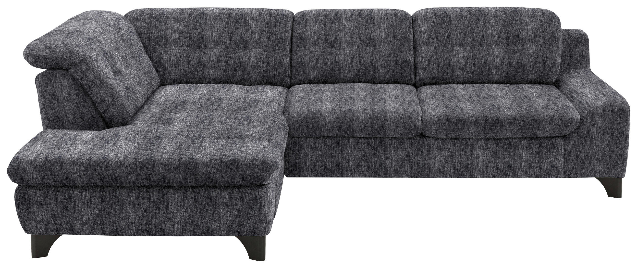 HÖRNSOFFA i chenille antracit  - svart/antracit, Klassisk, metall/textil (200/281cm) - MID.YOU