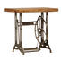 BEISTELLTISCH Mangoholz massiv rechteckig Braun, Dunkelbraun - Dunkelbraun/Braun, Design, Holz/Metall (76/46/73cm)