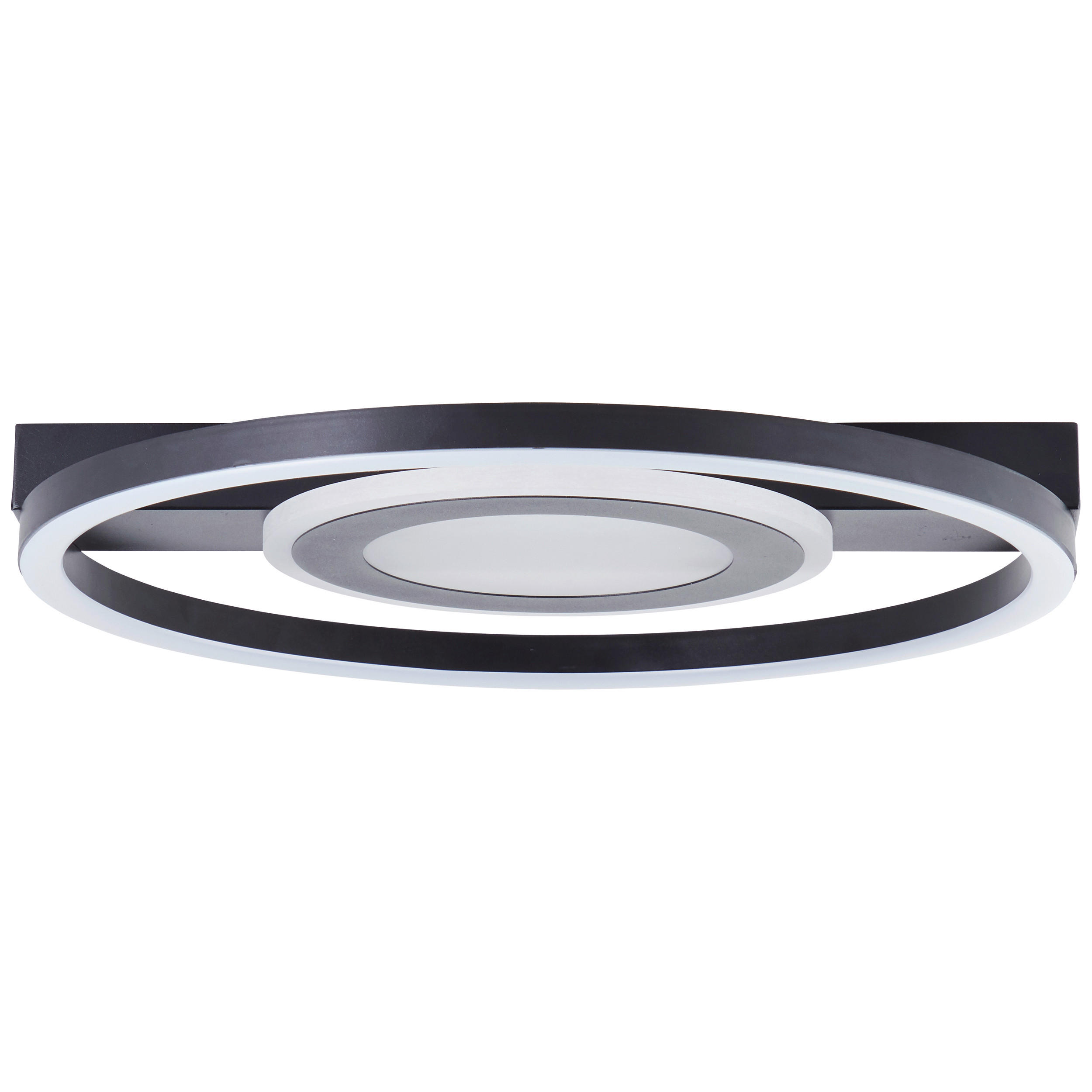 LED-DECKENLEUCHTE     - Schwarz, Basics, Kunststoff/Metall (5/37/37cm) - Brilliant